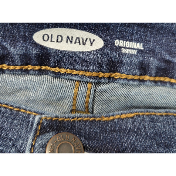 Old Navy Jeans Womens 20 Blue Original Skinny Stretch Denim Classic Five Pocket - Picture 2 of 16